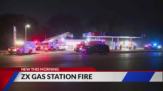 Fire erupts at Zx gas station in Cahokia Heights - YouTube