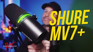 Shure MV7+ USB/XLR Podcast Microphone Review with MotivMix Demo