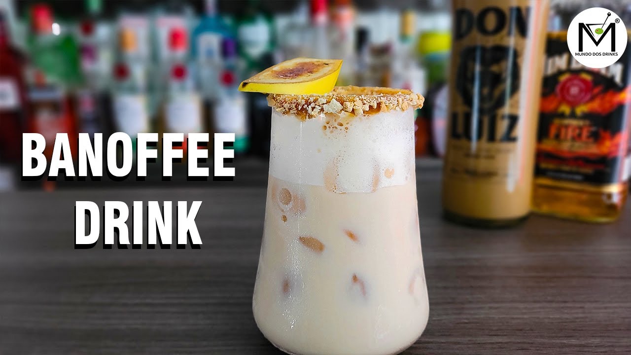 BANOFFEE - DRINK COM DOCE LEITE , BANANA E CANELA!🍹🍹