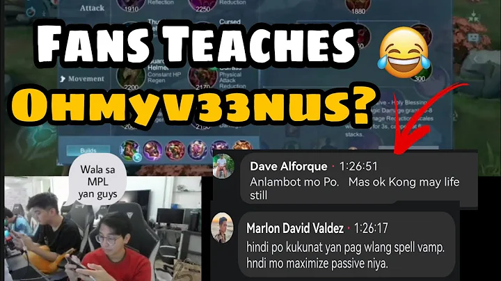 Fans Teaches the Champion Of MLBB  | | Ohmyv33nus ...