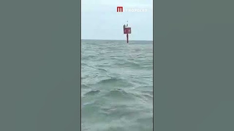 Pescador desaparecido é encontrado à deriva pendurado em boia
