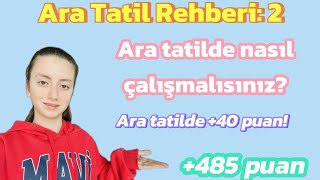 Ara Tatil Rehberi 2 Pekiştirme & Uygulama Günleri
