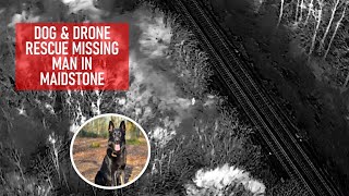 Police dog and drone rescue missing Maidstone man