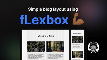 Blog Layout Using CSS Flex