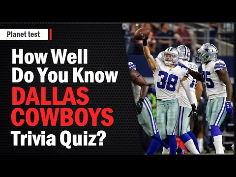 How Well Do You Know The Dallas Cowboys Trivia | NFL Quiz #8 | Planet test