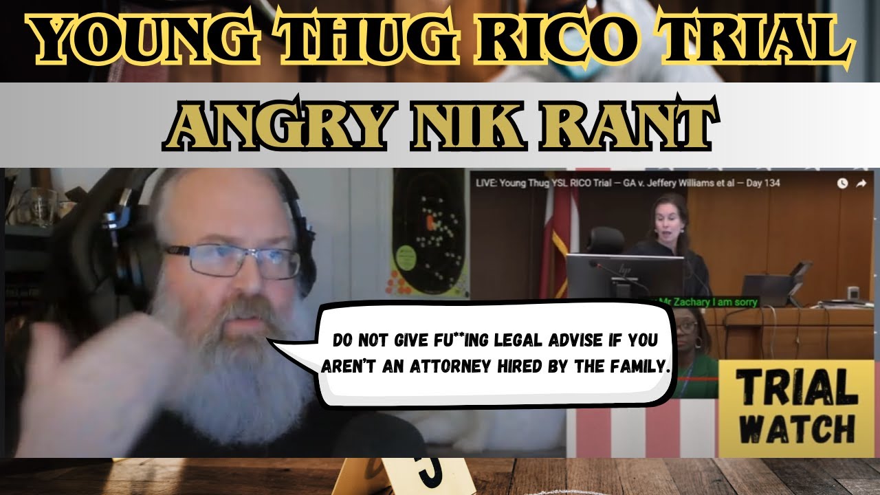 Angry Nik Rant after QZ fires his attorney. #ysltrial - YouTube