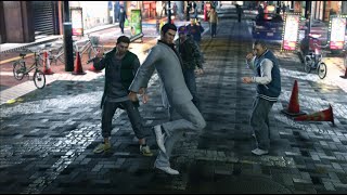 Kiryu does a little dance