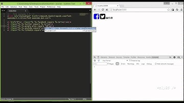 html5 css3 - font social icons - font awesome
