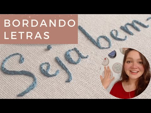 Como bordar LETRAS