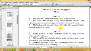 10-sinf Informatika Va Axborot Texnologiyalari Fanidan 2021-yil Imtihon Javoblari 10-sinf Informatika Va Axborot Texnologiyalari Fanidan 2021-yil Imtihon Javoblari