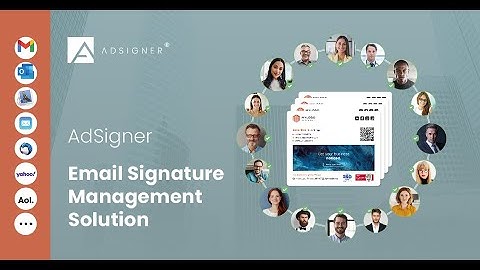 Ensure Compliance, Consistency, Security in email signatures and Safeguards your Brand with AdSigner