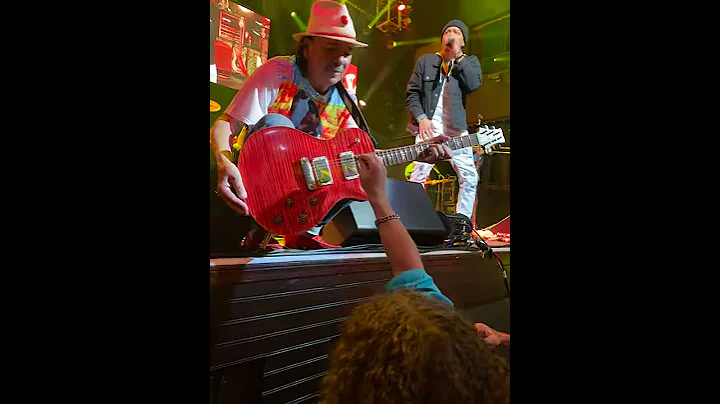 Bryan Rayburn playing guitar with Carlos Santana! ...