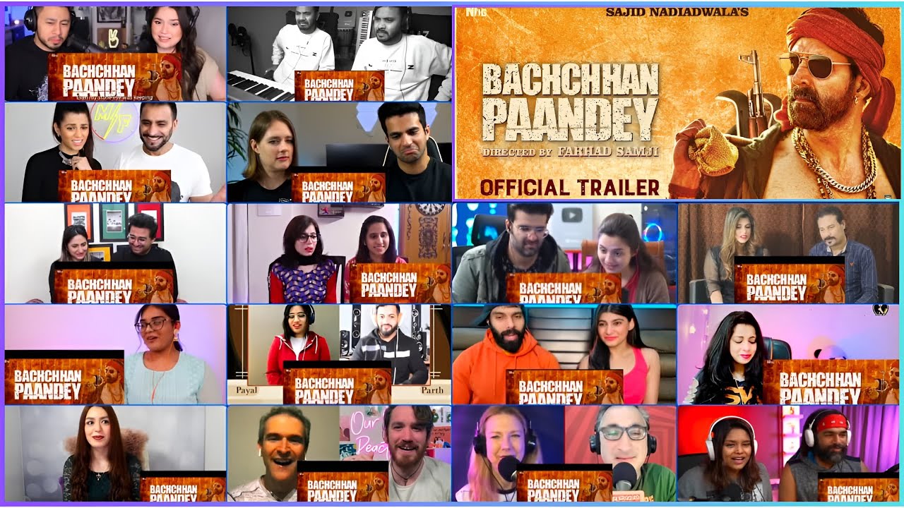 Bachchhan Paandey Trailer Mashup Reaction |Akshay,Kriti,Jacqueline ,Arshad |Sajid N