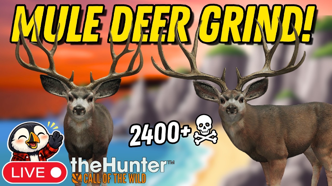 🔴LIVE | Late Night GREAT ONE MULE DEER Hunting! | theHunter: Call of the Wild