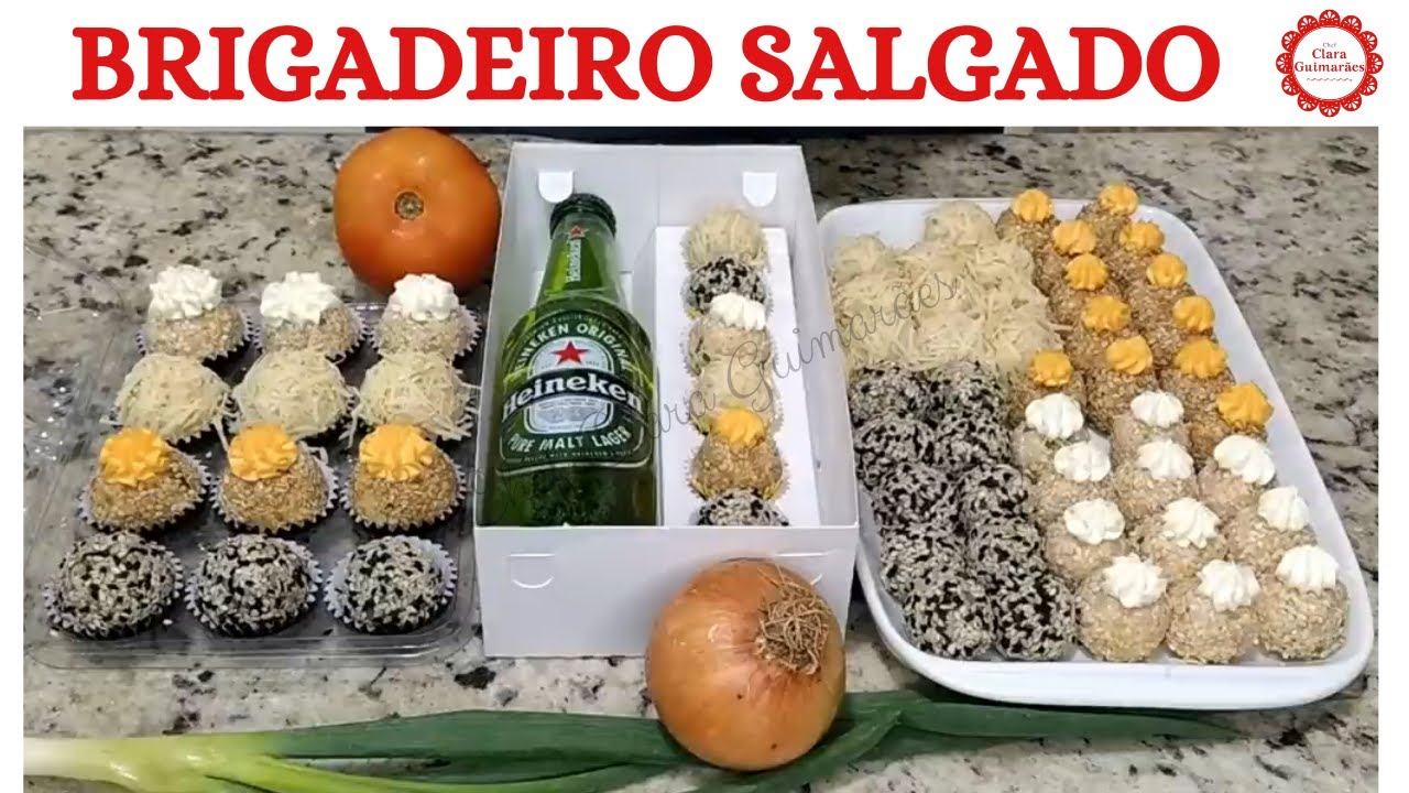 BRIGADEIRO SALGADO! Massa base e vários sabores! Uma NOVIDADE que vai te surpreender!
