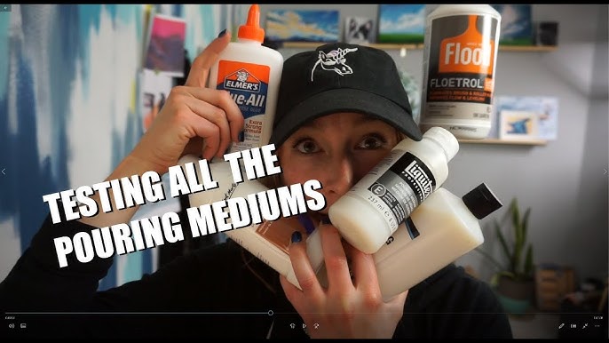 Using a premium pouring medium - Is it Liquitex pouring medium better than  Glue-All and Floetrol? 