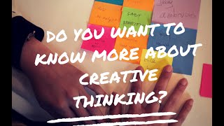 Promo Online Course "Creative Thinking - Opening perspectives and thinking big"