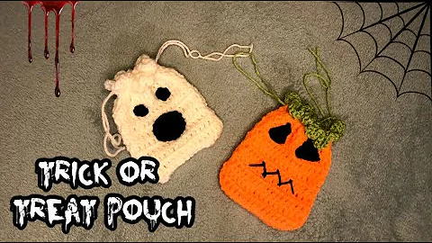 Spooky Crochet Pouches: Pumpkin and Ghost Edition