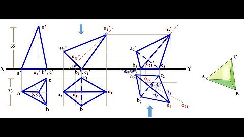 Engineering Graphics Lecture 012K Projection of Solids XI (Triangular Pyramid axis inclined 2 HP, VP