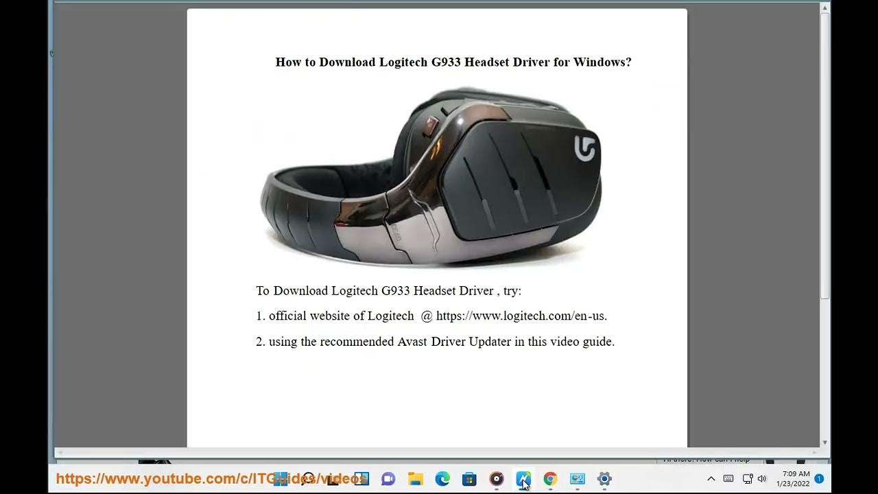 i går Streng Regenerativ Download Logitech G933 Headset Driver for Windows 11/10/8/7 - YouTube