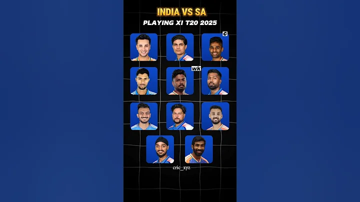 Playing XI - IND vs SA T20 Series South Africa tour of India #india #cricket #indvssa #viralvideo