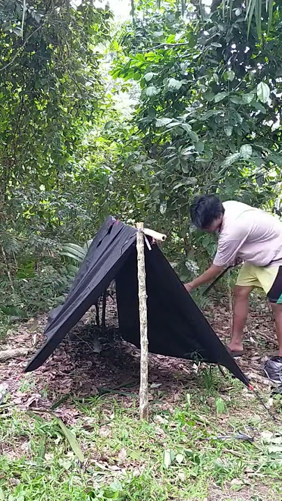 Camping sebelum menyambut ramadhan || #shelter#bivak
