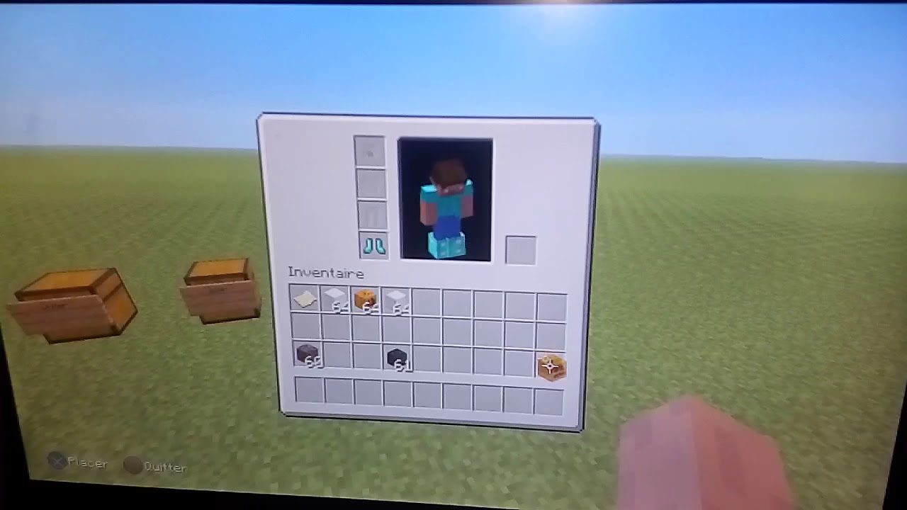 Comment faire un bonhomme de neige , goleme, whiter sur Minecraft PS3