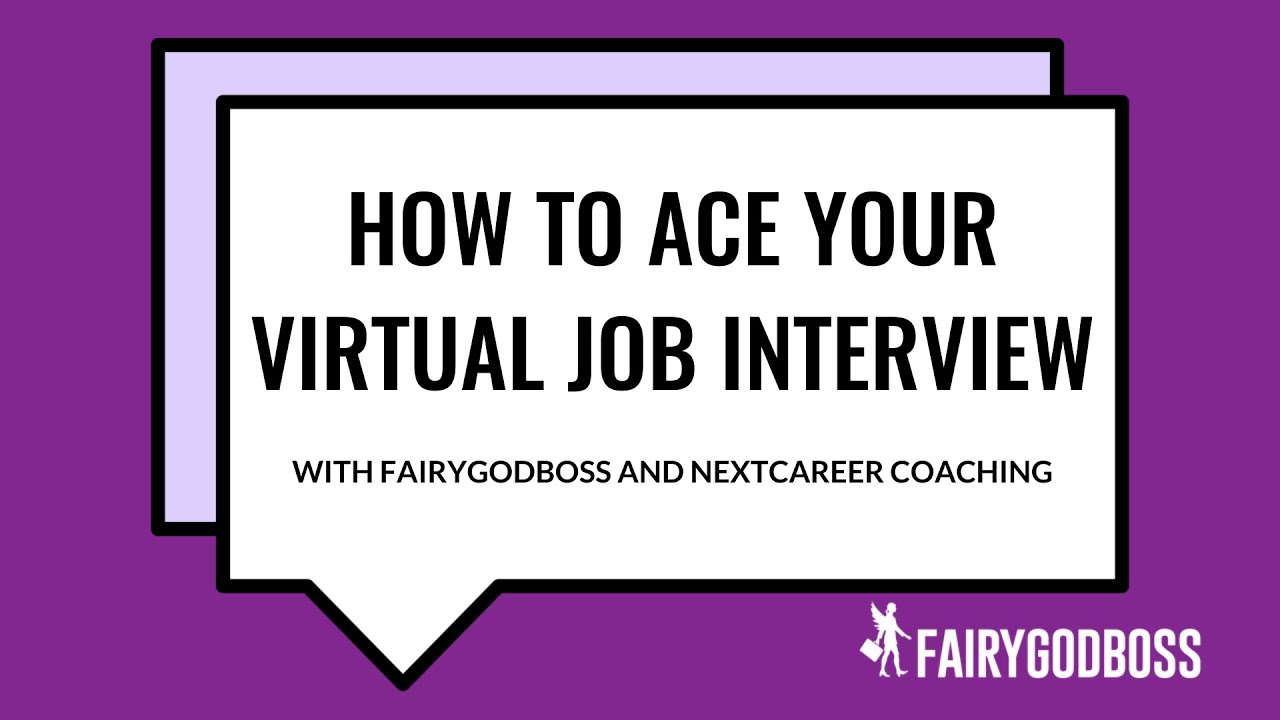 How To Ace Your Virtual Job Interview - YouTube