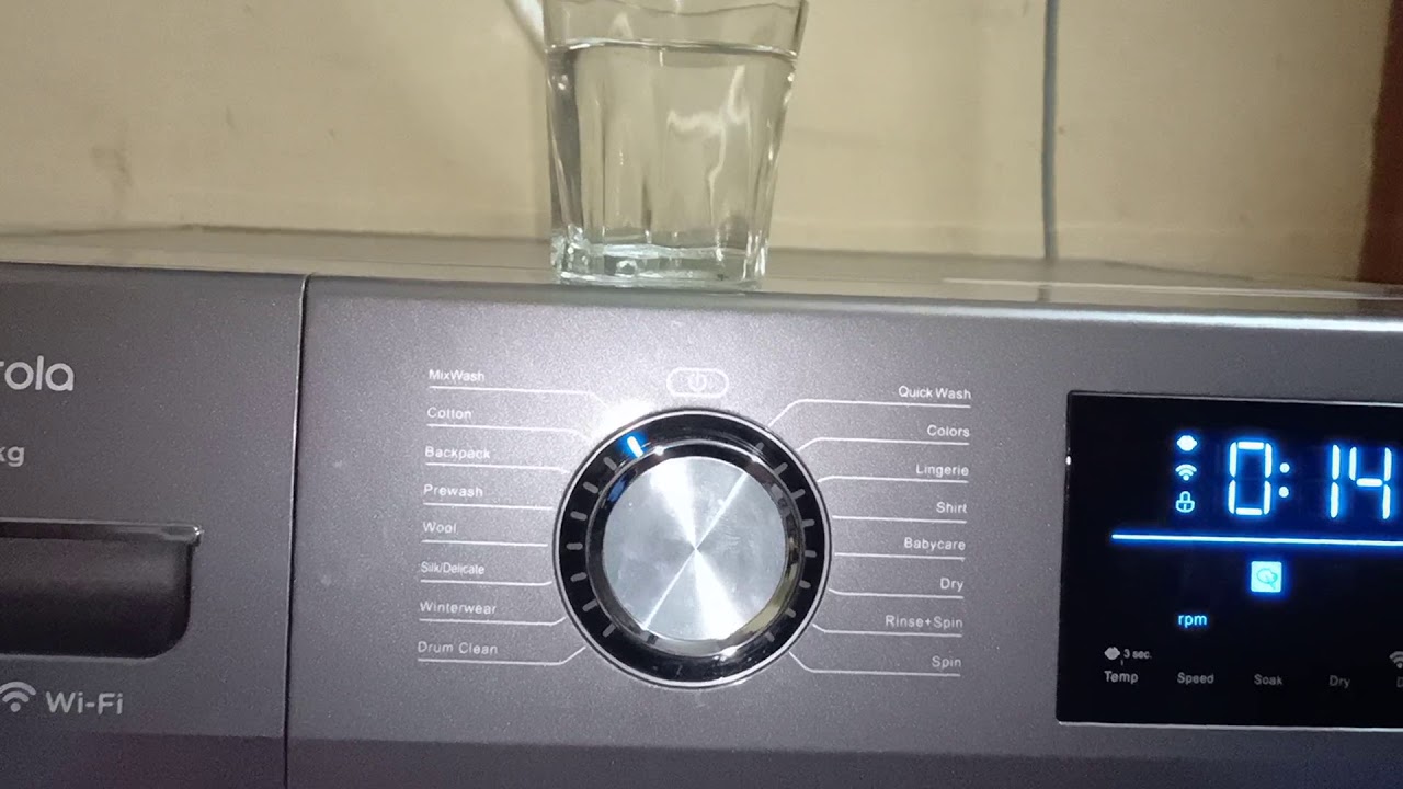 Motorola washing machine 10.5 kg 6kg to washing vibration & sound demo