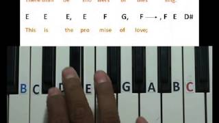 there shall be showers of blessing song keyboard lesson