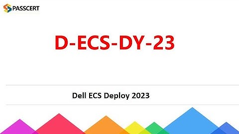 D-ECS-DY-23 Dell ECS Deploy 2023 Exam Dumps