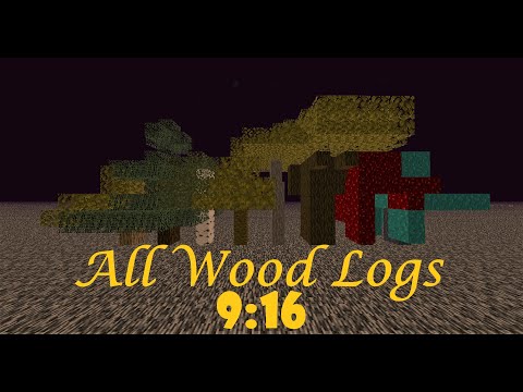 Minecraft Speedrun | All Wood Logs | 9:16