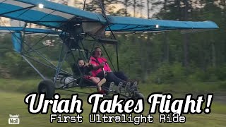 Uriah’s First Ultralight Airplane Ride