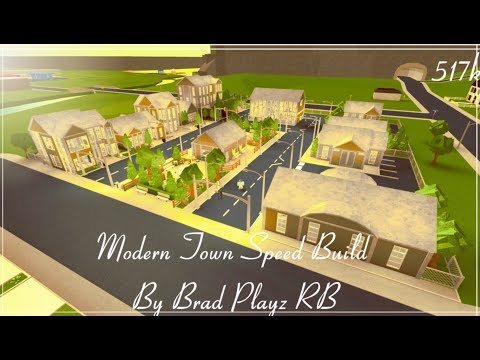 Roblox Bloxburg Modern Town Speed Build Final Part - 
