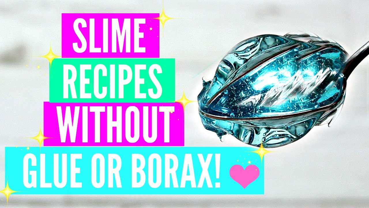 Testing Popular No Borax Slime Recipes! How To Make Slime Without Borax AND  GLUE! 