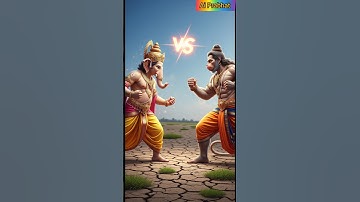 Ganesh aur Hanuman ji ke bich mukabala.😱 #ai #shorts