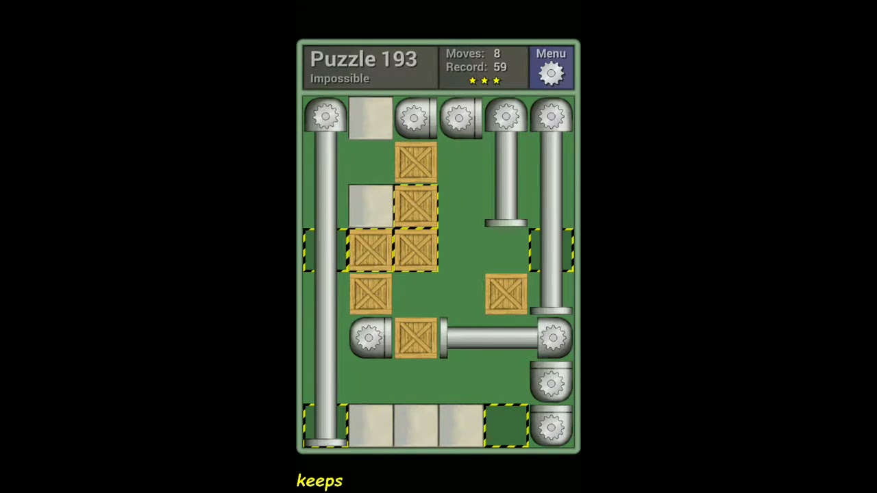 Pushing Machine (Impossible) Level Puzzle 193 - Perfect Solution