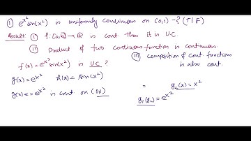 Uniform Continuity | CSIR-NET | Mathematics| Functions