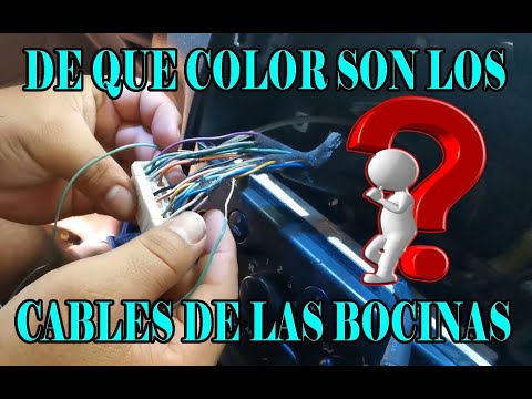 COMO IDENTIFICAR LOS CABLES DE LAS  BOCINAS DEL CARRO A LA HORA DE INSTALAR UN ESTEREO