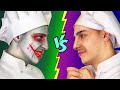 Tantangan Makanan Halloween vs Makanan Sungguhan! / Perang Kejahilan Halloween Menakutkan!