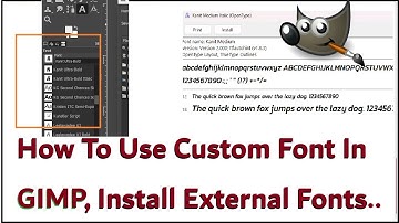 How To Use Custom Font In GIMP, Install External Fonts, Add New Fonts In GIMP