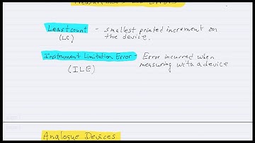 Measurements and Errors part 1