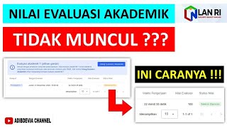 🔴NILAI EVALUASI AKADEMIK TIDAK MUNCUL ? PAKAI TRIK INI DIJAMIN 100% BERHASIL !!! 
