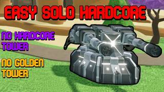 EASIEST SOLO HARDCORE WITHOUT SPECIAL TOWER - Full Guide | Tower Defense Simulator