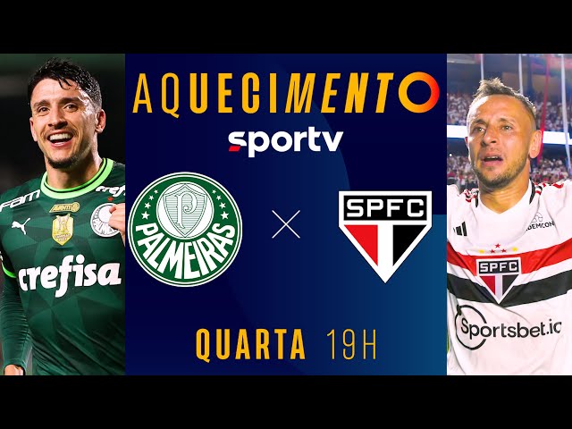 PALMEIRAS X SÃO PAULO, AQUECIMENTO, AO VIVO COM IMAGENS, BRASILEIRÃO  2023, #live