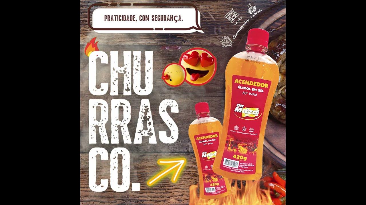 COM O ÁLCOOL EM GEL DA MAZA, O SEU CHURRASCO É MAIS DO QUE GARANTIDO! 🔥🔪 #shorts