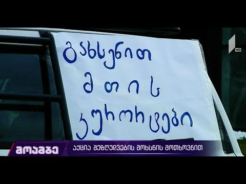 აქცია შეზღუდვების მოხსნის მოთხოვნით