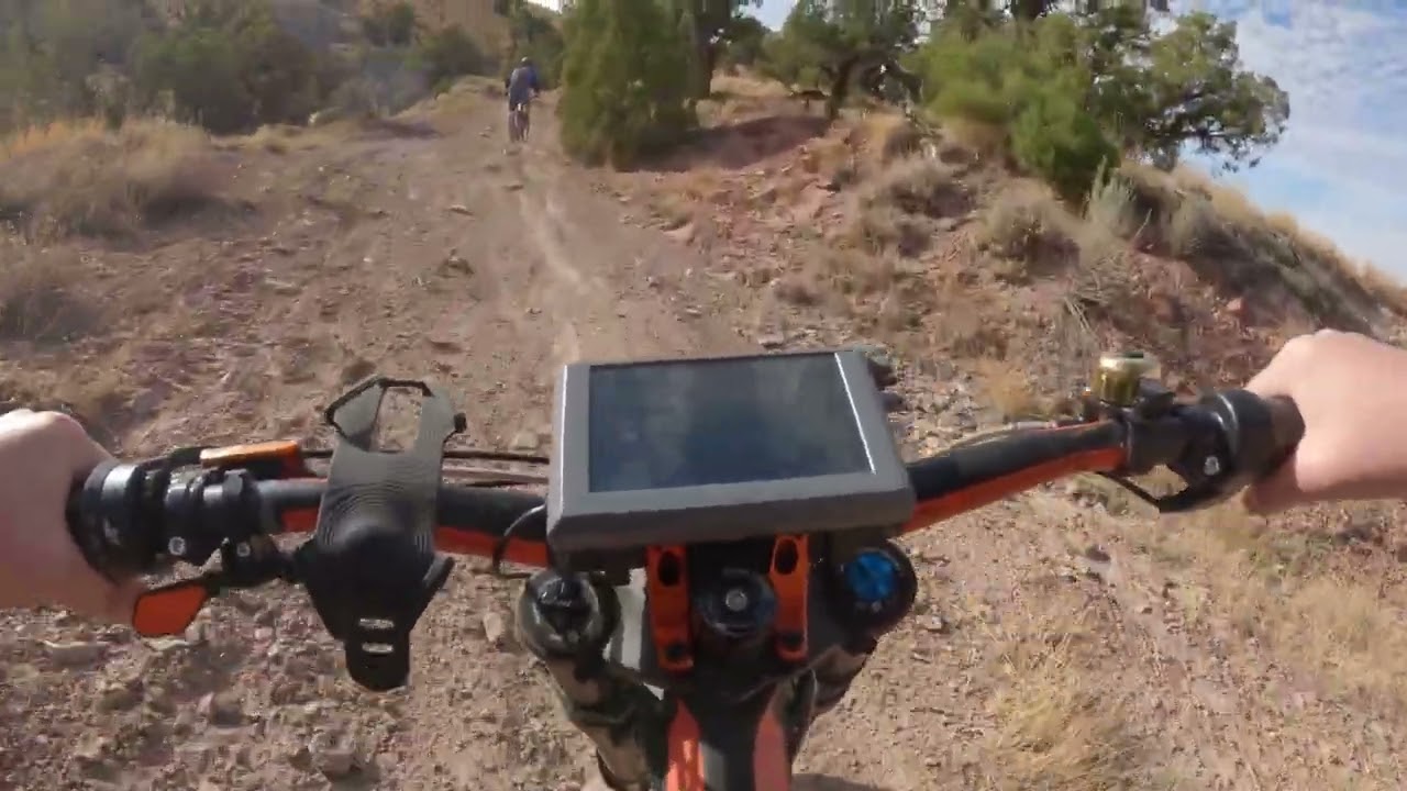 Optibike on Single Track in North Fruita Colorado