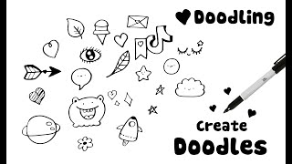 Doodles Art for Relax - Let's Doodling cute Things on Sketchbooks and Relax