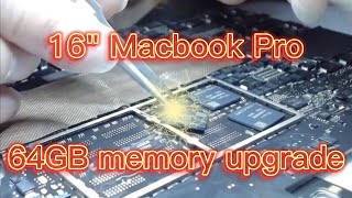 Macbook pro 2019 16 дюймов A2141 64 ГБ Обновление памяти